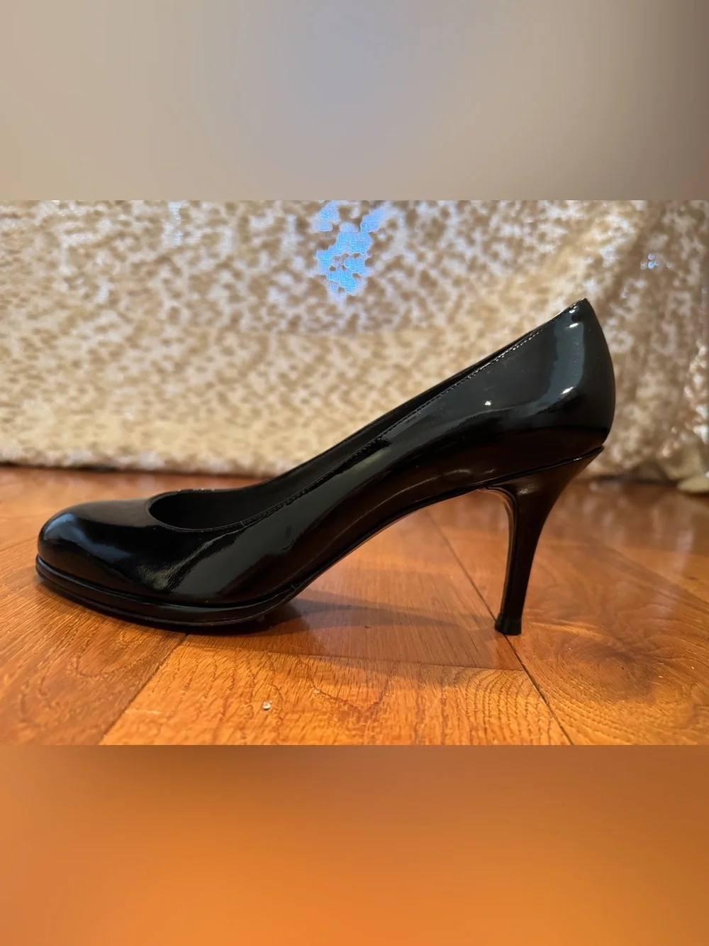 NWOT Stuart Weitzman Black Patent Heels